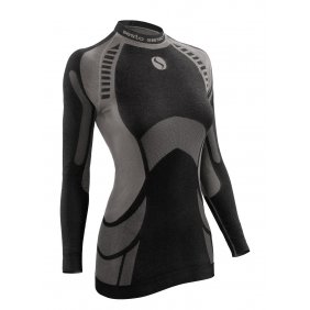 Koszulka damska Thermo Active długi rękaw grafitowa