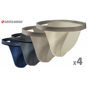 4-PAK Slipy męskie SM04 TANGA mix kolorów