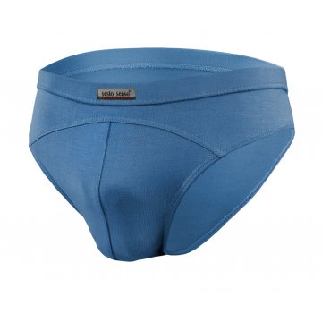 6-PAK Slipy męskie SM03 Białe Jeansowe