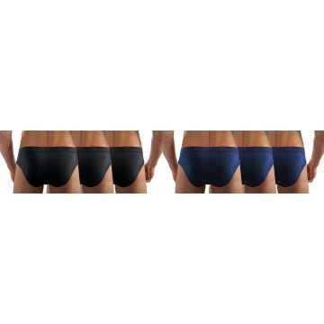 6-PAK Slipy męskie SM03 Czarne Granatowe