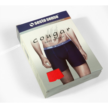 Bokserki męskie BM02 klasyczne bawełniane Czerwone