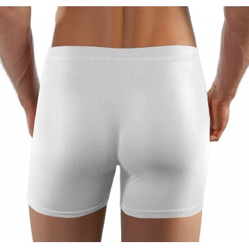 2-PAK Bokserki męskie BM04 bawełniane Biały Czarny