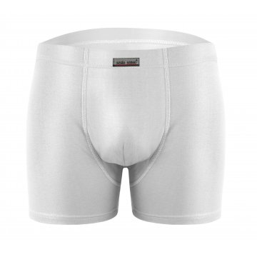 2-PAK Bokserki męskie BM04 bawełniane Biały Czarny