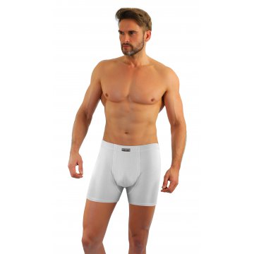 2-PAK Bokserki męskie BM04 bawełniane Biały Czarny