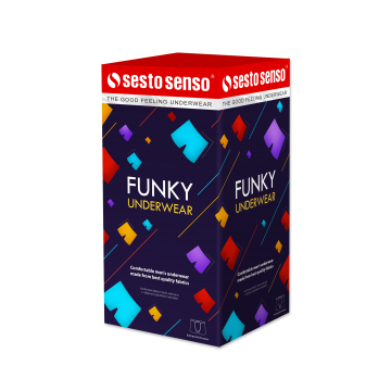 Bokserki męskie micromodal Funky kratka Żółte Wzór 010
