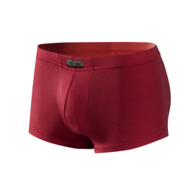 Mini Bokserki męskie BM06 krótkie nogawki micromodal Bordowe