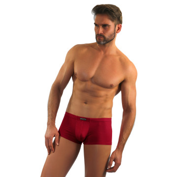 Mini Bokserki męskie BM06 krótkie nogawki micromodal Bordowe