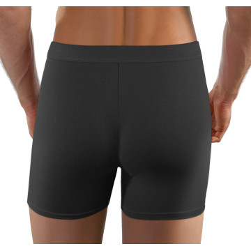 Bokserki męskie BM03 bawełniane dopasowane Grafitowy