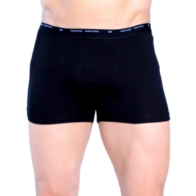 Bokserki męskie BM05 sportowe wygodne micromodal Czarne