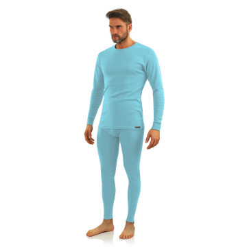 Kalesony męskie bawełniane wzór 114 Niebieski