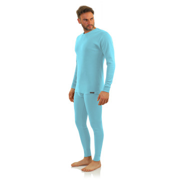 Kalesony męskie bawełniane wzór 114 Niebieski