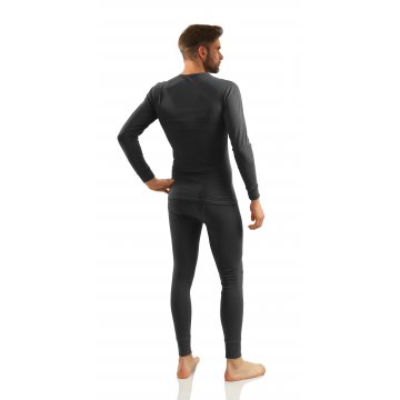 Kalesony męskie bawełniane nowoczesne wzór 122 Grafitowe