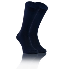 Skarpety Garniturowe męskie klasyczne Bambo Granatowy