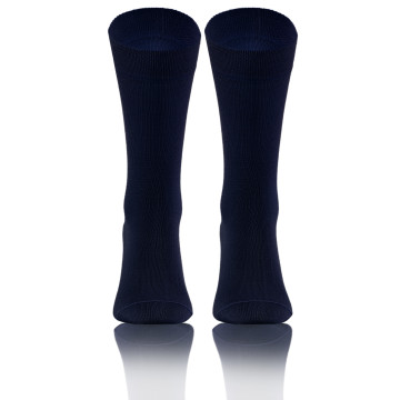 Skarpety Garniturowe męskie klasyczne Bambo Granatowy