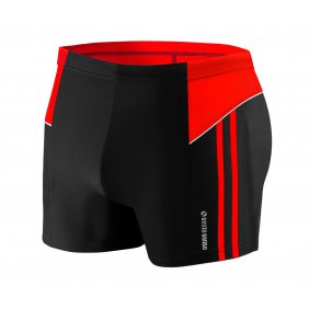 Bokserki kąpielowe męskie wzór BD384 Czarny