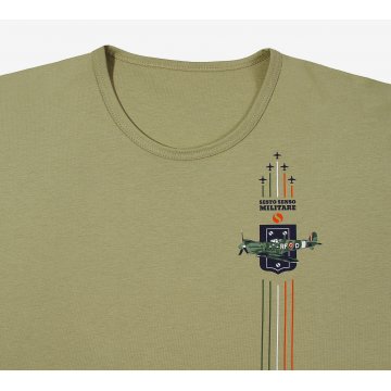 Piżama męska krótka MILITARY 7538 Khaki