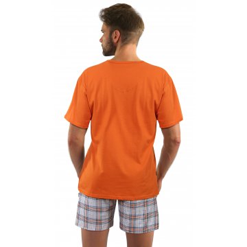 Piżama męska Krótka 2379/29 Pomarańczowa