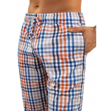 Piżama męska 2527/04 Rudy Brąz długa