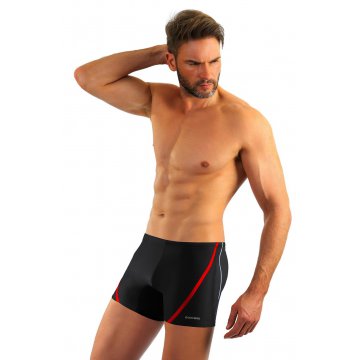 Bokserki kąpielowe męskie wzór BD366 Czarny