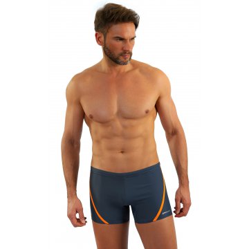 Bokserki kąpielowe męskie wzór BD366 Grafitowy