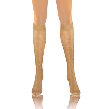 Podkolanówki małe oczka kabaretki GRETA Antilope