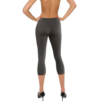 Legginsy damskie BEZSZWOWE (NOGAWKA 3/4) Grafitowe rozmiar uniwersalny