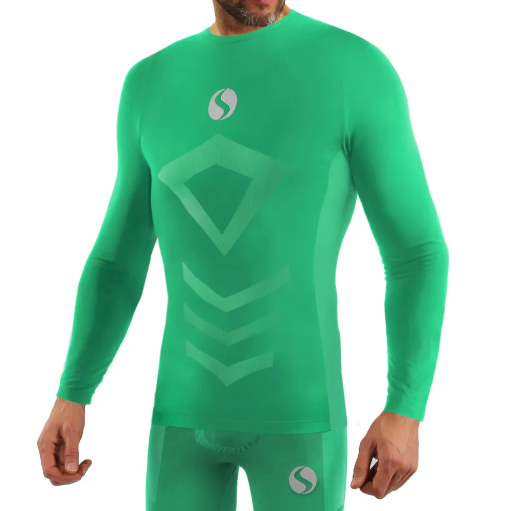 Koszulka męska Thermo Active CL40 długi rękaw zielona