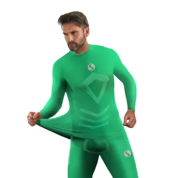 Koszulka męska Thermo Active CL40 długi rękaw zielona