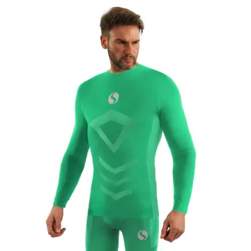 Koszulka męska Thermo Active CL40 długi rękaw zielona