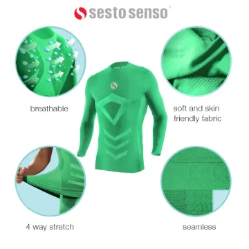 Koszulka męska Thermo Active CL40 długi rękaw zielona