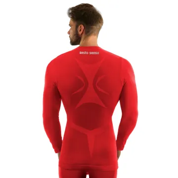 Koszulka męska Thermo Active CL40 długi rękaw czerwona