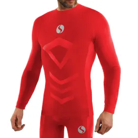 Koszulka męska Thermo Active CL40 długi rękaw czerwona