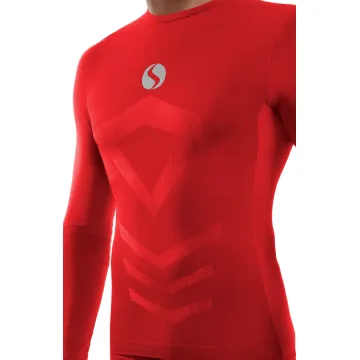 Koszulka męska Thermo Active CL40 długi rękaw czerwona
