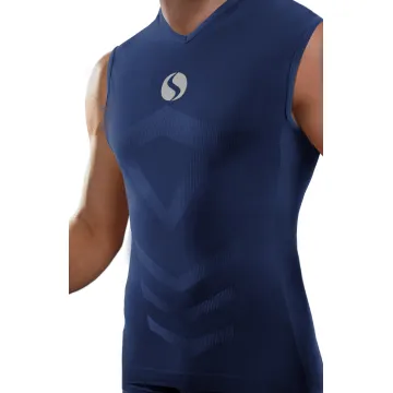 Koszulka męska Thermo Active CL38 bez rękawów granatowa
