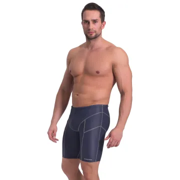 Bokserki kąpielowe długie męskie Shark grafit