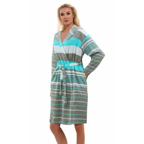 Szlafrok damski z kapturem EWA mięta