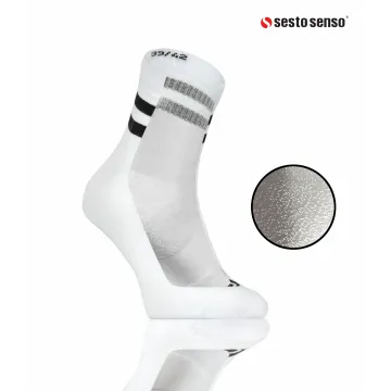 Skarpety sportowe frotte krótkie SKB03 bawełniane Białe