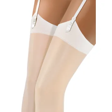 Pończochy 20 DEN do paska PDP01 Białe