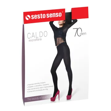 Rajstopy 70 DEN matowe kryjące microfibra CALDO Czerwony