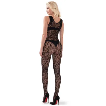 Body typu Bodystocking BDS007 zmysłowe i kobiece Czarny
