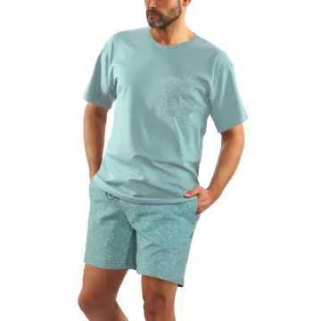Piżama męska Krótka 2693/02 mięta