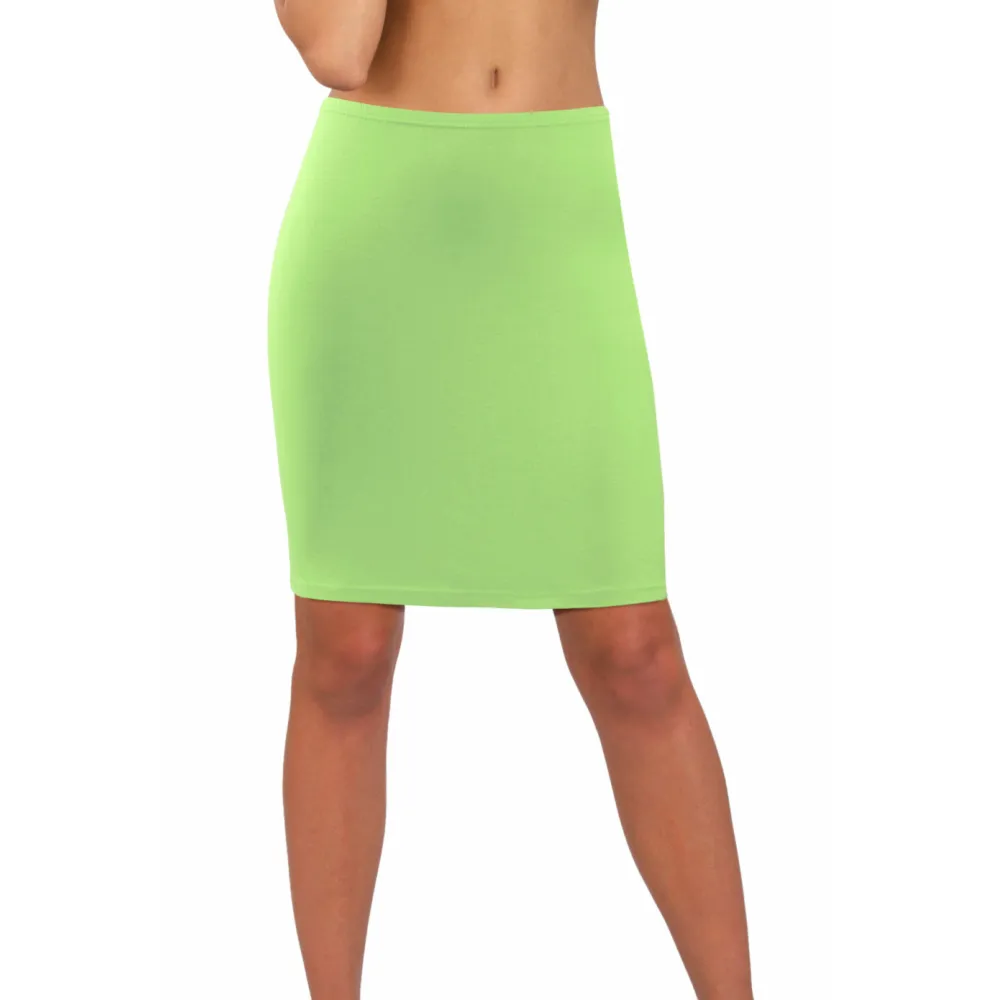 Spódnica damska wiskoza gładka pistacja