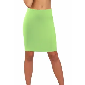 Spódnica damska wiskoza gładka pistacja