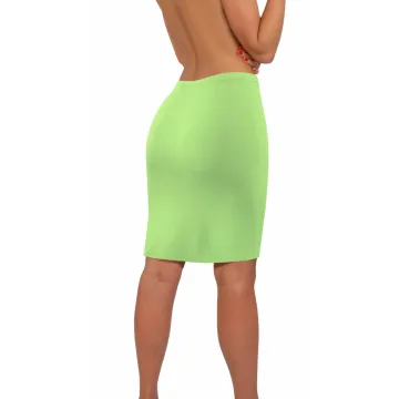 Spódnica damska wiskoza gładka pistacja