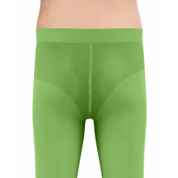 Rajstopy dziewczęce 40 DEN Claudia kolorowe kryjące microfibra Zielony