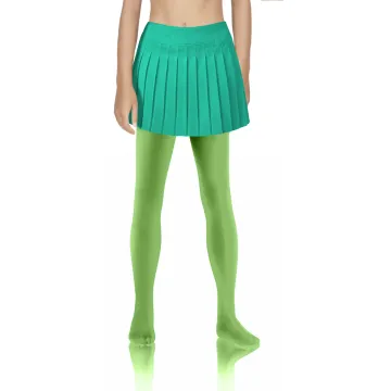 Rajstopy dziewczęce 40 DEN Claudia kolorowe kryjące microfibra Zielony