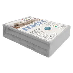 Prześcieradło JERSEY z gumką szare