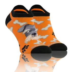 Skarpety stopki dwie różne bawełniane Piesek pomarańcz
