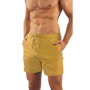 Piżama męska krótka MILITARY 7542 Musztardowa