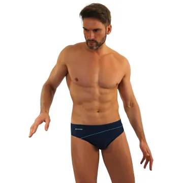 Slipy kąpielowe męskie wzór BD 413 Granatowy